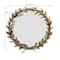 Hello Honey® 18.5" Framed Round Antique Gold Metal Laurel Wreath Wall Mirror